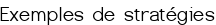 Exemples de stratégies